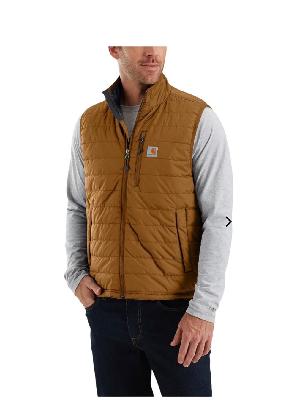 Carhartt Vest Men’s Size Small Brown Rain Defender Relaxed Fit Insulated